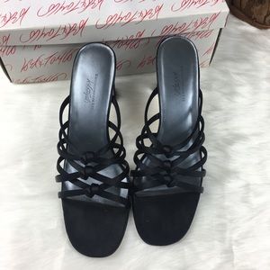 Lord & Taylor | Shoes | Lord Taylor Black Strappy Formal Heels 75m ...